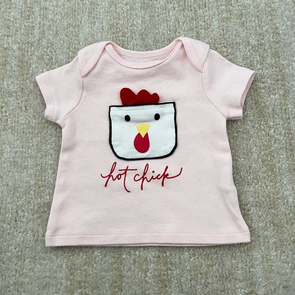 Mud Pie Other - 3 for $6 Mud Pie Hot Chick Baby Tee Shirt Top 3-6m 100% Cotton